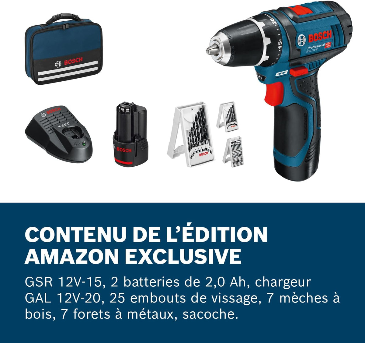 Bosch Professional 12V System perceuse-visseuse sans-fil GSR 12V-15