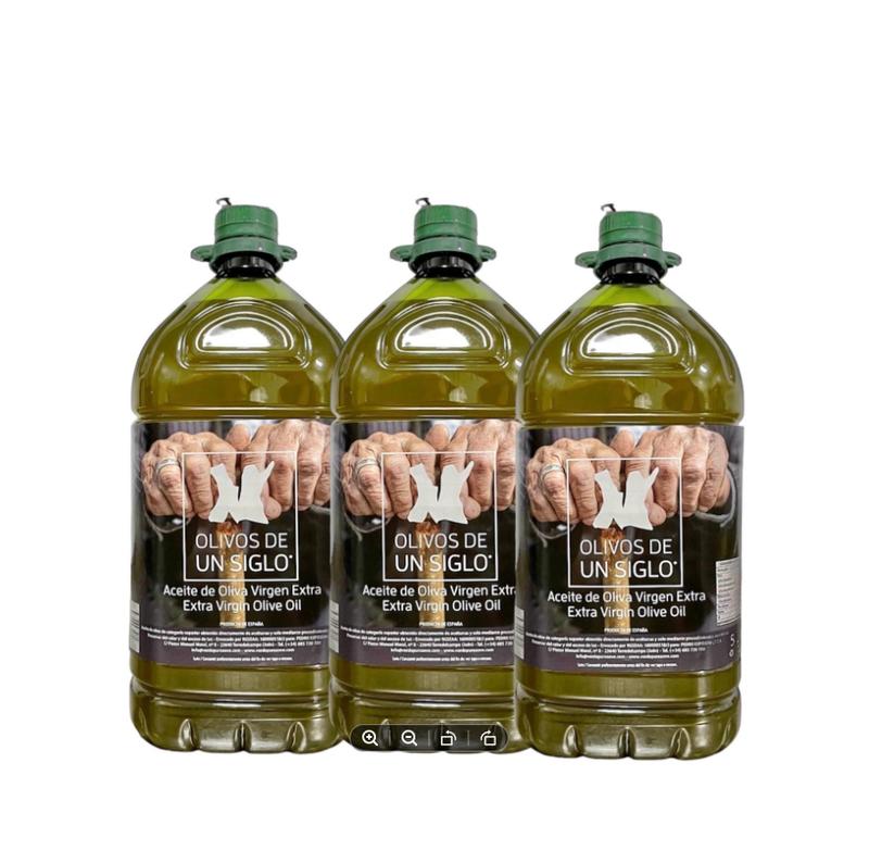 3 x 5L Huile d’Olive Vierge Extra - Olivos de un Siècle