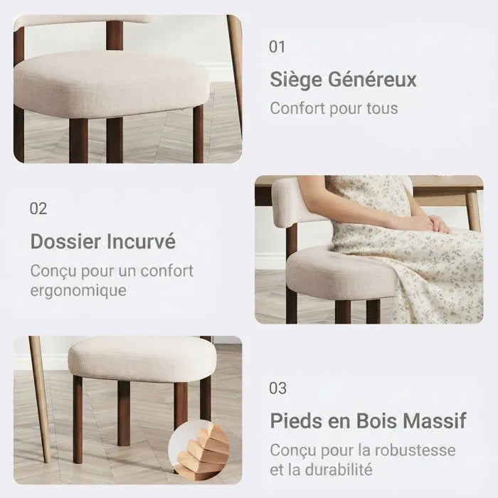 Lot de 4 Chaises (2 + 2 GRATIS) (Copy)
