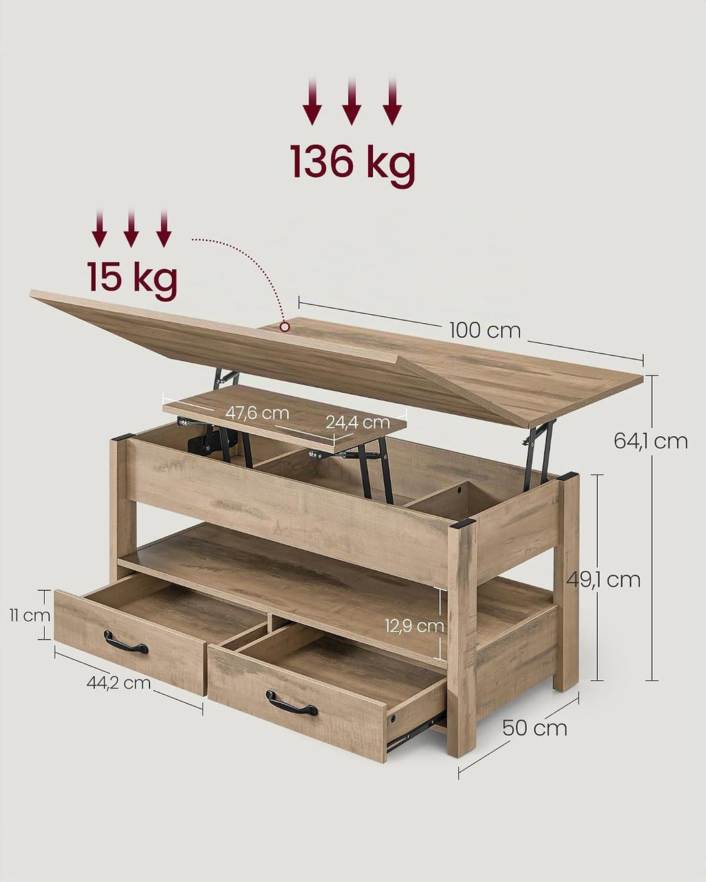 Table de Salon Relevable