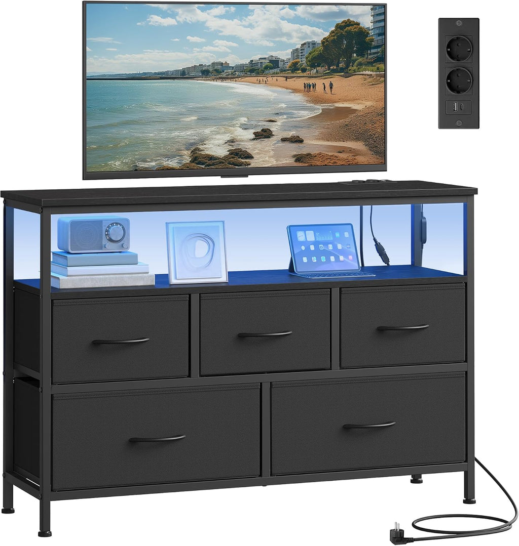Commode avec éclairage LED