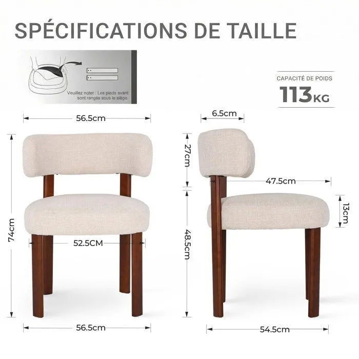 Lot de 4 Chaises (2 + 2 GRATIS) (Copy)