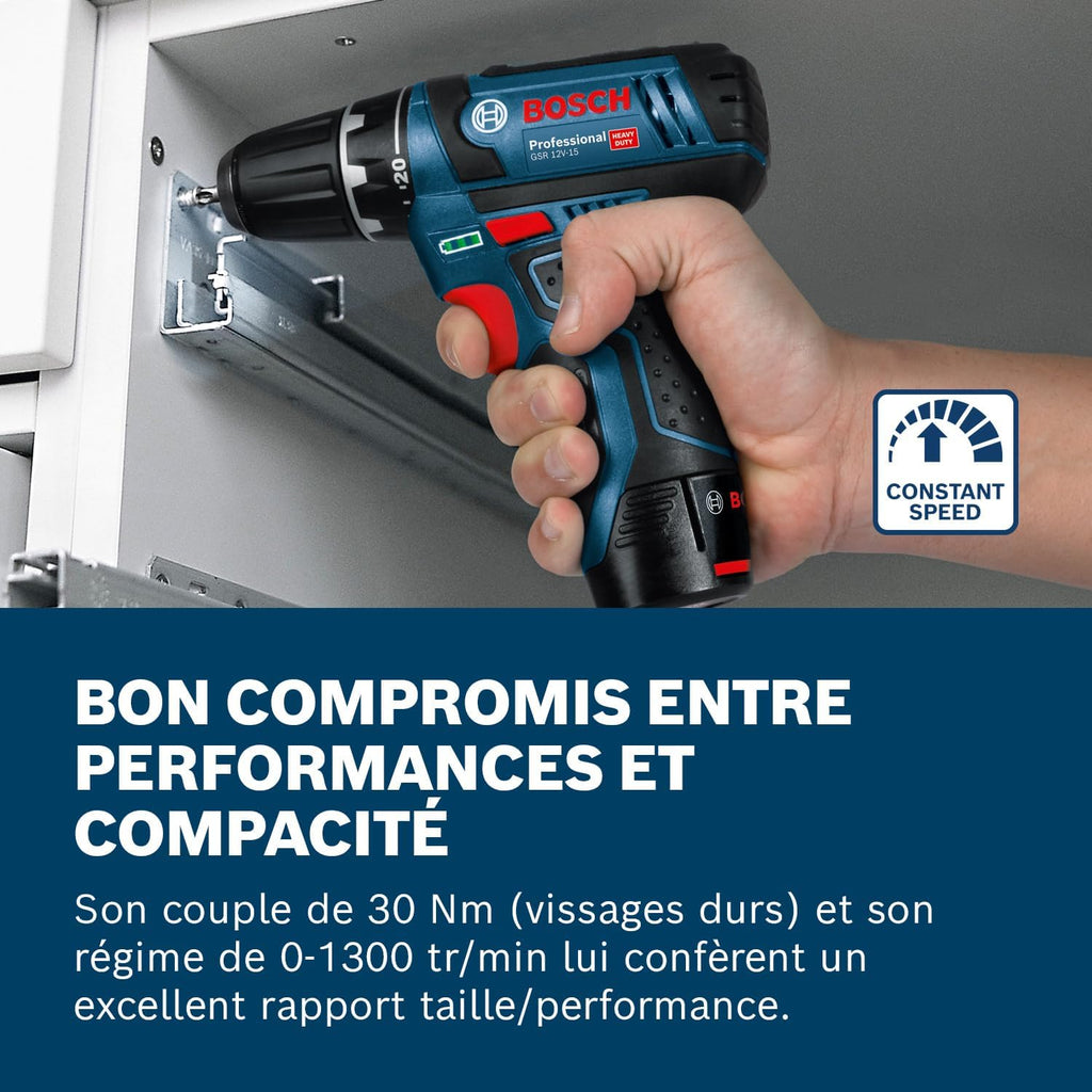 Bosch Professional 12V System perceuse-visseuse sans-fil GSR 12V-15